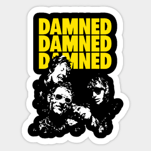 The Damned retro Sticker